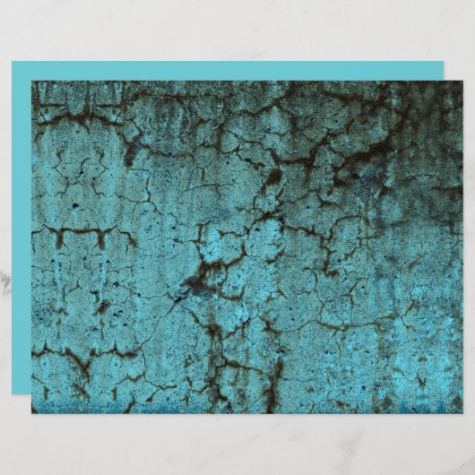 ヴィンテージアンティークティール(緑がかった色)グリーンテクスチグランジャ (正面/裏面)