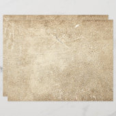 ヴィンテージアンティークテクスチャのセピア素朴デクページ (正面/裏面)