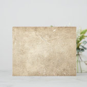 ヴィンテージアンティークテクスチャのセピア素朴デクページ (スタンド正面)