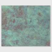 ヴィンテージアンティークテクスチャティール（緑がかった色）ブラウンデコパージュ ラッピングペーパー (フラット)