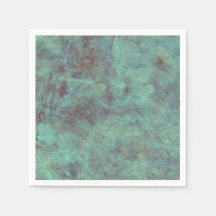 ヴィンテージアンティークテクスチャティール（緑がかった色）茶色の切り離し