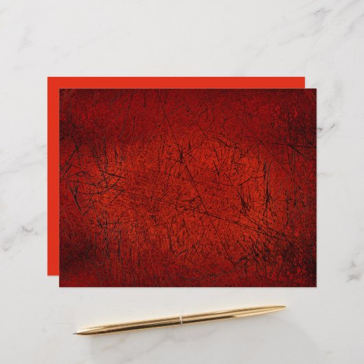 ヴィンテージアンティークテクスチャ暗赤色ブラックスクラッチ (正面/裏面インサイチュ)