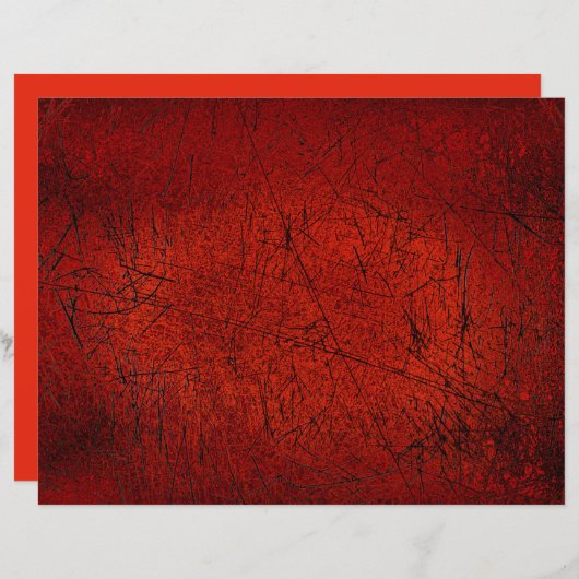 ヴィンテージアンティークテクスチャ暗赤色ブラックスクラッチ (正面/裏面)