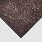 ヴィンテージアンティークテクスチャ濃い茶色の傷 薄葉紙 (詳細)