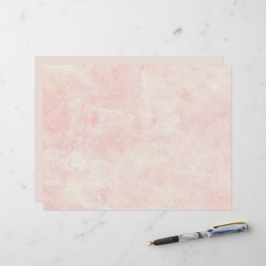 ヴィンテージアンティークテクスチャ赤面ピンクのデコページ (正面/裏面インサイチュ)