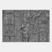 ヴィンテージアンティークテクスチャ(白黒) ラッピングペーパーシート (正面3)