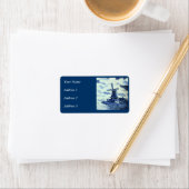 ヴィンテージアンティークデルフトブルータイル – 風車 ラベル (インサイチュ)