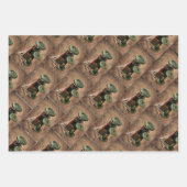 ヴィンテージアンティークトラクタセット ラッピングペーパーシート (正面2)