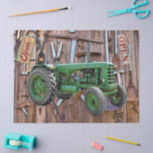 ヴィンテージアンティークトラクタヴィンテージツール 薄葉紙 (クラフト)