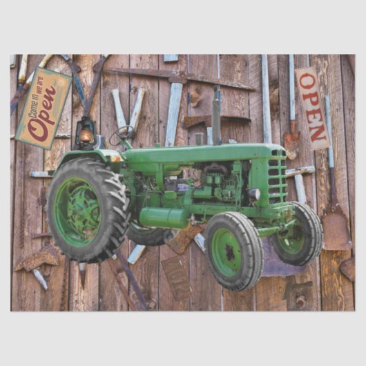 ヴィンテージアンティークトラクタヴィンテージツール 薄葉紙 (正面)