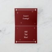 ヴィンテージアンティークトラクタークリスマスツリー素朴バーン シーズンカード (内部)