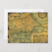 ヴィンテージアンティークトラスギリシャトルキーヨーロッパの地図 ポストカード (正面/裏面)