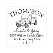 ヴィンテージアンティークトラックアドレス セルフインキングスタンプ (デザイン)