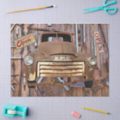 ヴィンテージアンティークトラックヴィンテージツール 薄葉紙 (クラフト)