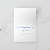 ヴィンテージアンティークトラック サンキューカード (内部)