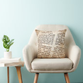 ヴィンテージアンティークニュース紙の切り抜き クッション (椅子)