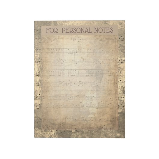 ヴィンテージアンティークノート紙ephemera ノートパッド (回転)