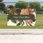 ヴィンテージアンティークバラアートスケッチ エレガント 横断幕 (インサイチュ)