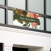 ヴィンテージアンティークバラアートスケッチ エレガント 横断幕 (ビルの外側)