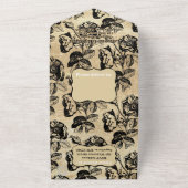 ヴィンテージアンティークバラ オールインワン招待状 (外側)