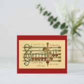 ヴィンテージアンティークバレンタインデーミュージカルはがき シーズンポストカード (スタンド正面)