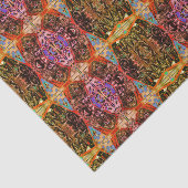 ヴィンテージアンティークパターンピンク金ゴールドパープルデコパージュ 薄葉紙 (詳細)