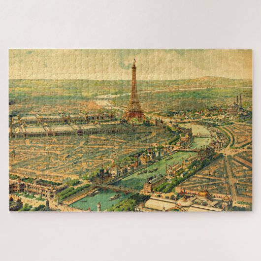 ヴィンテージアンティークパリプリント ジグソーパズル (横)