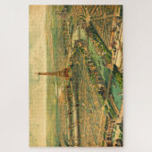 ヴィンテージアンティークパリプリント ジグソーパズル (縦)