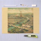 ヴィンテージアンティークパリプリント 薄葉紙 (クラフト)