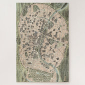 ヴィンテージアンティークパリ通りマップ ジグソーパズル (縦)