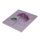 ヴィンテージアンティークパープルアジサイ地方フローラ タイル (側面)