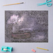 ヴィンテージアンティークパープルオールドスクリプトシートミュージック 薄葉紙 (クラフト)