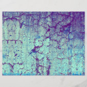 ヴィンテージアンティークパープルティール（緑がかった色）テクスグランジチャ (正面)