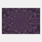 ヴィンテージアンティークパープル抽象芸術のエレガント分離 ラッピングペーパーシート (正面2)
