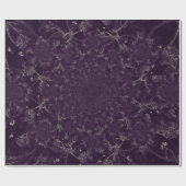 ヴィンテージアンティークパープル抽象芸術デコエレガントパージ ラッピングペーパー (フラット)