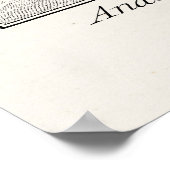 ヴィンテージアンティークヒト骨格医療解剖学 ポスター (角)