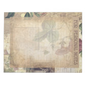 ヴィンテージアンティークビクトリアンスタイル抽象芸術エフェラ ノートパッド (正面)