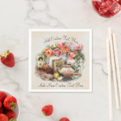 ヴィンテージアンティークビクトリアンティーハウスデコーカスタムル スタンダードカクテルナプキン (インサイチュ)