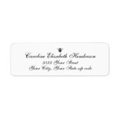 ヴィンテージアンティークビークラシック差出人住所 ラベル (正面)