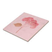 ヴィンテージアンティークピンクアジサイ地方フローラ タイル (側面)