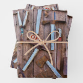 ヴィンテージアンティークファームツール ラッピングペーパーシート (インサイチュ)