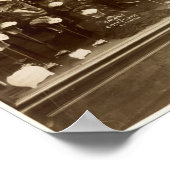 ヴィンテージアンティークフランスのヘアサロンコーファー ポスター (角)