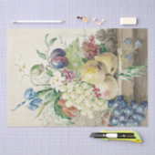 ヴィンテージアンティークフルーツスチルライフデコパージュ 薄葉紙 (クラフト)