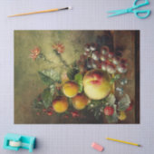 ヴィンテージアンティークフルーツスチルライフデコパージュ 薄葉紙 (クラフト)