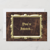 ヴィンテージアンティークフレームスタイルパーティの招待状 招待状 (正面)