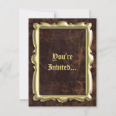 ヴィンテージアンティークフレームスタイルパーティの招待状 招待状 (正面)