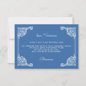 ヴィンテージアンティークフレームブライドメイド提案カード サンキューカード (裏面)