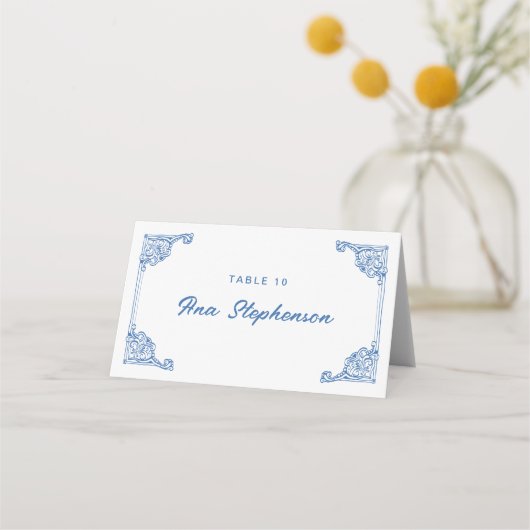 ヴィンテージアンティークフレーム座席表 プレイスカード (正面)