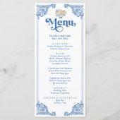 ヴィンテージアンティークフレーム結婚ズディナー メニュー (正面)