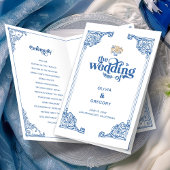 ヴィンテージアンティークフレーム結婚式プログラム